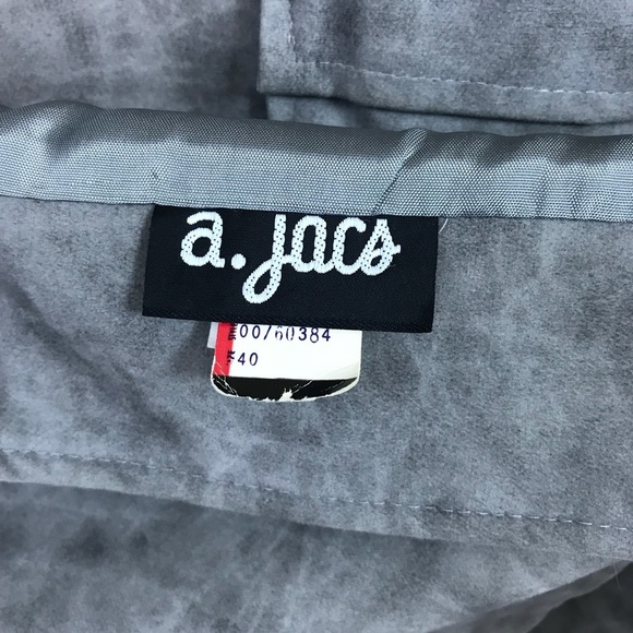 VINTAGE A Jacs Cotton Cape Lined Jacket button open sides - Picture 6 of 8